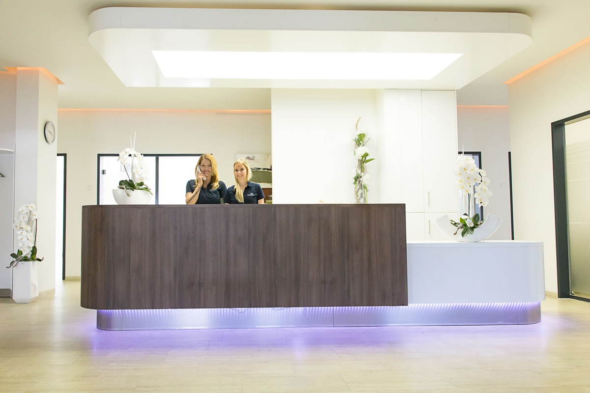 Empfang Zahnarztpraxis PLANK